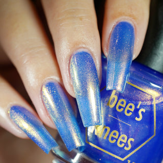 Image provided for Bee's Knees by a paid swatcher featuring the nail polish " Strength of Courage "