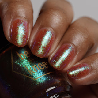 Image provided for Bee's Knees by a paid swatcher featuring the nail polish " To Teach Us About Our Past "