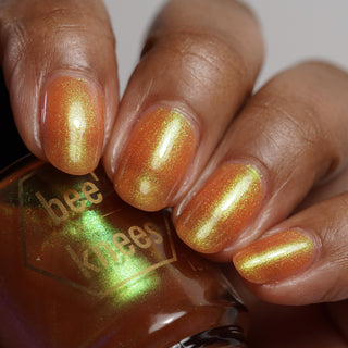 Image provided for Bee's Knees by a paid swatcher featuring the nail polish " Pest Control "