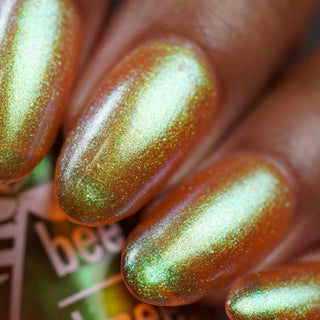 Image provided for Bee's Knees by a paid swatcher featuring the nail polish " Crown of Coral and Pearls "