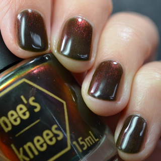 Image provided for Bee's Knees by a paid swatcher featuring the nail polish " Skillz "