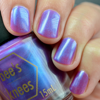 Image provided for Bee's Knees by a paid swatcher featuring the nail polish " A Talent For Misfortune "