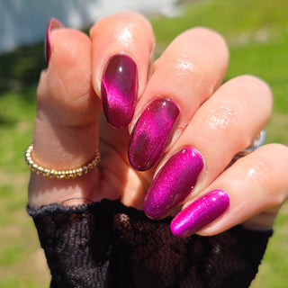 Image provided for Bee's Knees by a paid swatcher featuring the nail polish " What is Devotion Without Love? "