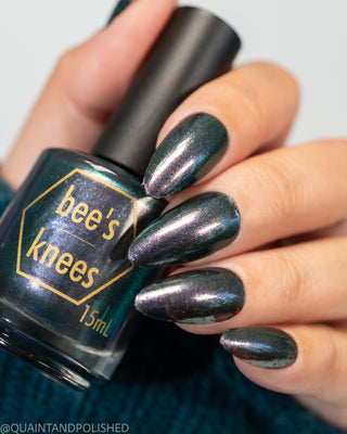 Image provided for Bee's Knees by a paid swatcher featuring the nail polish " Discord "