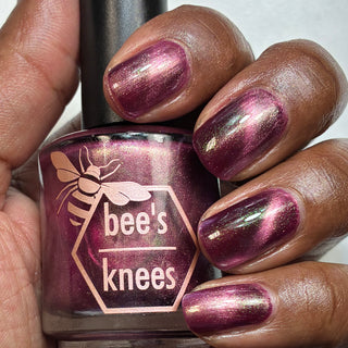 Image provided for Bee's Knees by a paid swatcher featuring the nail polish " Don't Clip my Wings "