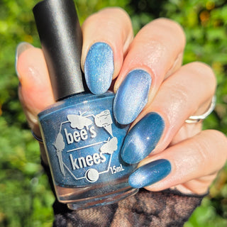 Image provided for Bee's Knees by a paid swatcher featuring the nail polish " Your Dream is at an End "
