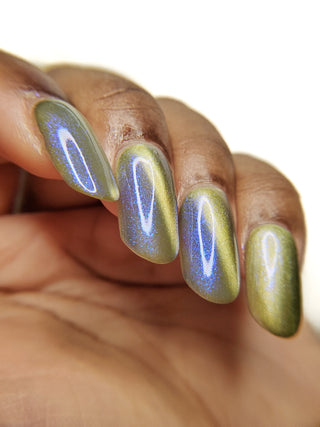 Image provided for Bee's Knees by a paid swatcher featuring the nail polish " There is Nothing But Stone "