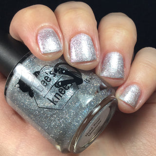 Image provided for Bee's Knees by a paid swatcher featuring the nail polish " Hold Your Unicorns "
