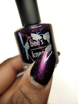 Image provided for Bee's Knees by a paid swatcher featuring the nail polish " Have Care for My Virtue "