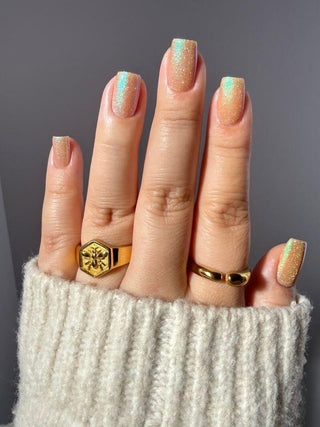 Image provided for Bee's Knees by a paid swatcher featuring the nail polish " Judgy Carlisle "