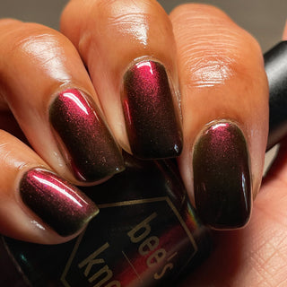 Image provided for Bee's Knees by a paid swatcher featuring the nail polish " Skillz "