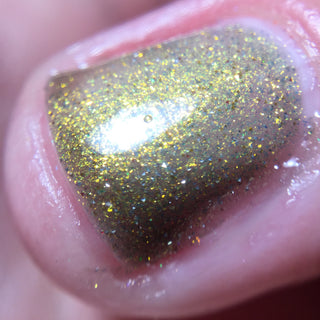 Image provided for Bee's Knees by a paid swatcher featuring the nail polish " Lord Percival the Second "