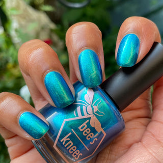 Image provided for Bee's Knees by a paid swatcher featuring the nail polish " Enchanted or Entitled? "