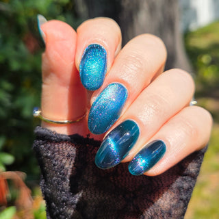 Image provided for Bee's Knees by a paid swatcher featuring the nail polish " Even Death Bears its Flowers "