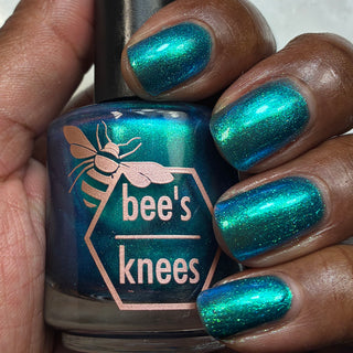 Image provided for Bee's Knees by a paid swatcher featuring the nail polish " Enchanted or Entitled? "
