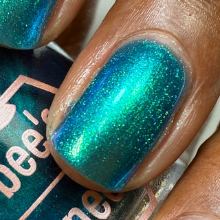 Image provided for Bee's Knees by a paid swatcher featuring the nail polish " Enchanted or Entitled? "