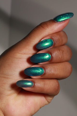 Image provided for Bee's Knees by a paid swatcher featuring the nail polish " Enchanted or Entitled? "