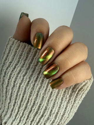 Image provided for Bee's Knees by a paid swatcher featuring the nail polish " Please Always Helps "