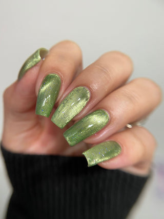 Image provided for Bee's Knees by a paid swatcher featuring the nail polish " Coercer "