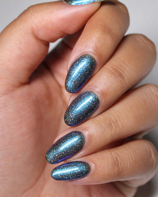 Image provided for Bee's Knees by a paid swatcher featuring the nail polish " Every Accusation is Always a Confession "