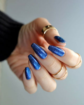 Image provided for Bee's Knees by a paid swatcher featuring the nail polish " Game Playing Deviant "