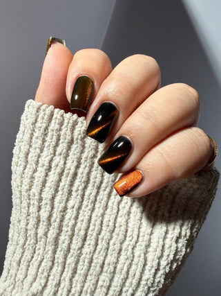 Image provided for Bee's Knees by a paid swatcher featuring the nail polish " Lease is Up "