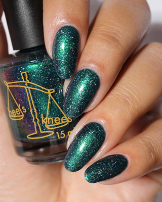 Image provided for Bee's Knees by a paid swatcher featuring the nail polish " Faragathe "