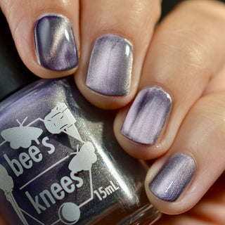 Image provided for Bee's Knees by a paid swatcher featuring the nail polish " Bartholomew "