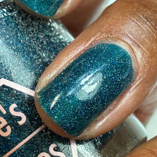 Image provided for Bee's Knees by a paid swatcher featuring the nail polish " From the Depths "