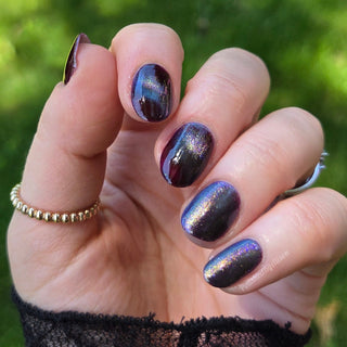 Image provided for Bee's Knees by a paid swatcher featuring the nail polish " Godstouched "