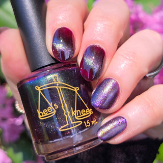 Image provided for Bee's Knees by a paid swatcher featuring the nail polish " Godstouched "