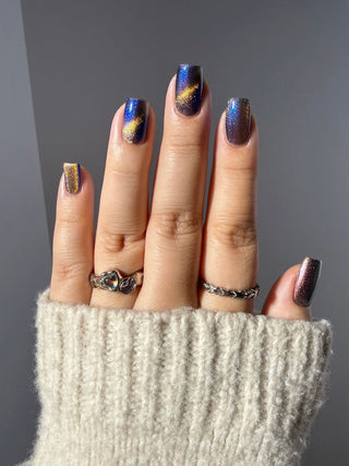 Image provided for Bee's Knees by a paid swatcher featuring the nail polish " It Doesn't Know Any Better, But You Do "