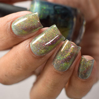 Image provided for Bee's Knees by a paid swatcher featuring the nail polish " Magiphilia "