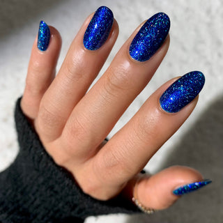Image provided for Bee's Knees by a paid swatcher featuring the nail polish " Game Playing Deviant "