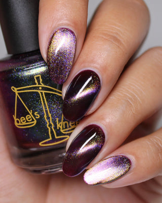 Image provided for Bee's Knees by a paid swatcher featuring the nail polish " Godstouched "