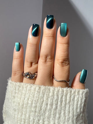 Image provided for Bee's Knees by a paid swatcher featuring the nail polish " I'm Tired of Starving "