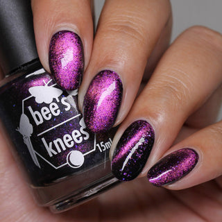 Image provided for Bee's Knees by a paid swatcher featuring the nail polish " Have Care for My Virtue "