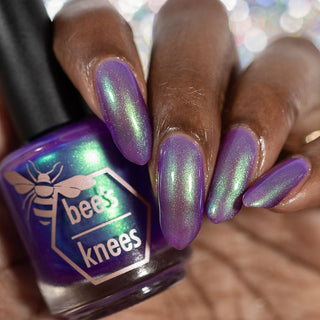 Image provided for Bee's Knees by a paid swatcher featuring the nail polish " Sea Hag Summer "