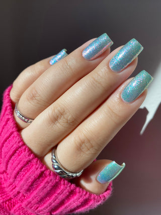 Image provided for Bee's Knees by a paid swatcher featuring the nail polish " Heartbreak "