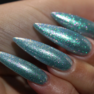 Image provided for Bee's Knees by a paid swatcher featuring the nail polish " Heartbreak "