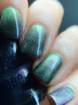 Image provided for Bee's Knees by a paid swatcher featuring the nail polish " That's Our Girl "