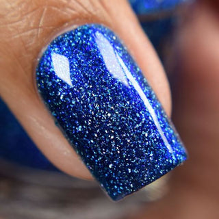 Image provided for Bee's Knees by a paid swatcher featuring the nail polish " Game Playing Deviant "