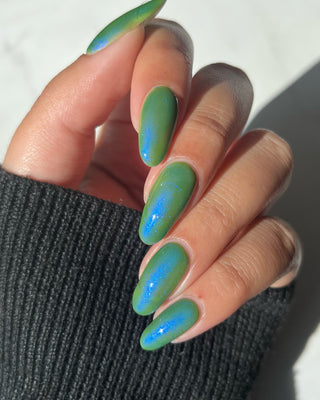 Image provided for Bee's Knees by a paid swatcher featuring the nail polish " I Have Been Crying Out to You From the Start "