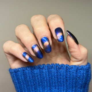 Image provided for Bee's Knees by a paid swatcher featuring the nail polish " It Doesn't Know Any Better, But You Do "
