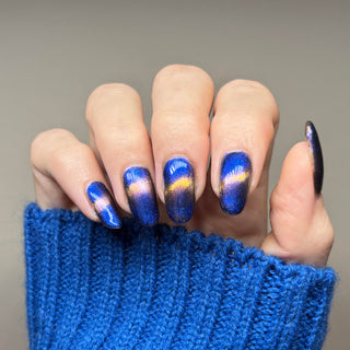 Image provided for Bee's Knees by a paid swatcher featuring the nail polish " It Doesn't Know Any Better, But You Do "