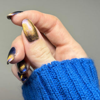 Image provided for Bee's Knees by a paid swatcher featuring the nail polish " It Doesn't Know Any Better, But You Do "
