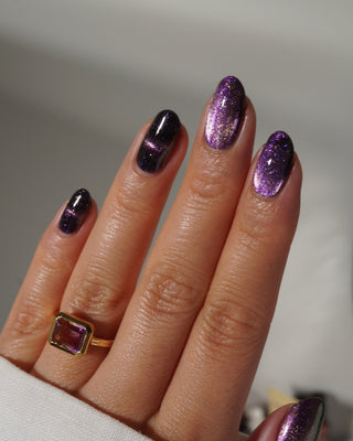 Image provided for Bee's Knees by a paid swatcher featuring the nail polish " Death is its Own Kind of Rebirth "