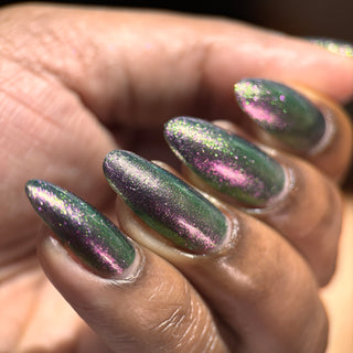 Image provided for Bee's Knees by a paid swatcher featuring the nail polish " I Would Demand a Companion "
