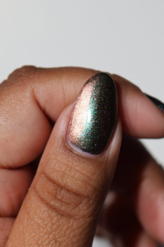 Image provided for Bee's Knees by a paid swatcher featuring the nail polish " Don't Throw Your Life Away for Me "