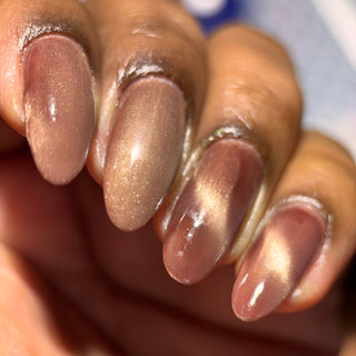 Image provided for Bee's Knees by a paid swatcher featuring the nail polish " She is Gone and I Long to Follow "